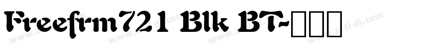 Freefrm721 Blk BT字体转换
